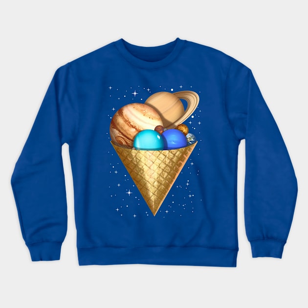 Planetary icecream Crewneck Sweatshirt by forsureee